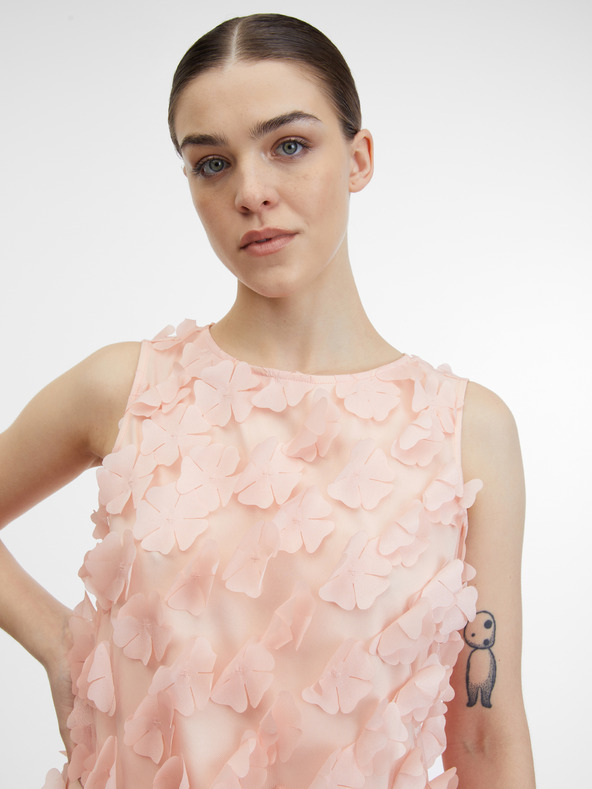 Orsay Světle růžové dámské šaty ORSAY