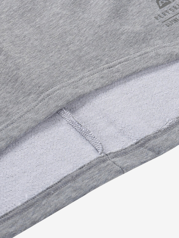 ALPINE PRO Šedé dámské bavlněné šaty Alpine Pro MOLEDA