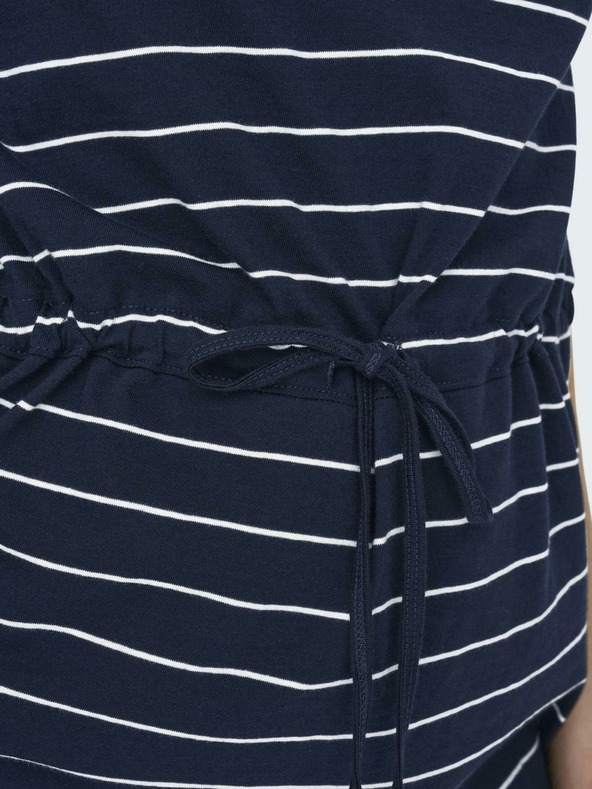 ONLY Bílo-modré dámské pruhované šaty ONLY