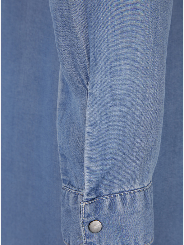 Vero Moda Světle modré džínové košilové šaty VERO MODA Silla