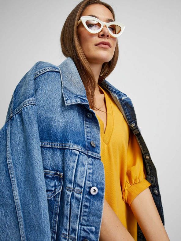 ZOOT.lab Hořčicové dámské volné mikinové šaty METROOPOLIS by ZOOT.lab Vanity