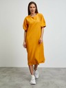 ZOOT.lab Oranžové basic šaty s balonovými rukávy METROOPOLIS by ZOOT.lab Vasilisa