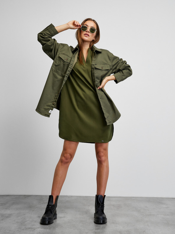 ZOOT.lab Khaki basic šaty ZOOT.lab Tully