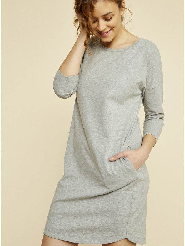 ZOOT.lab Šedé basic šaty ZOOT.lab Serena