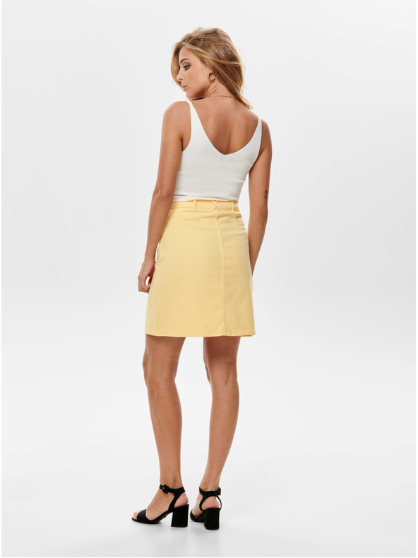 Jacqueline de Yong Krémové žebrované tílko JDY Nanna