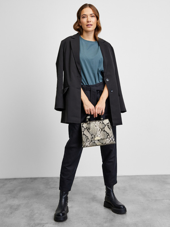 ZOOT.lab Tmavě zelené basic tričko s krátkým rukávem METROOPOLIS by ZOOT.lab Leora