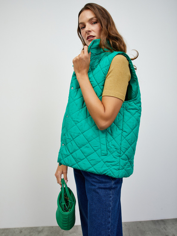 ZOOT.lab Hořčicové dámské basic tričko ZOOT.lab Bobbi