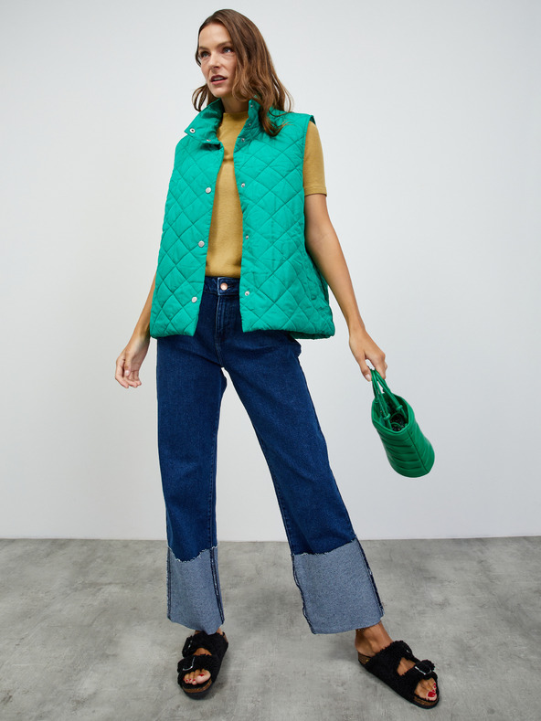 ZOOT.lab Hořčicové dámské basic tričko ZOOT.lab Bobbi