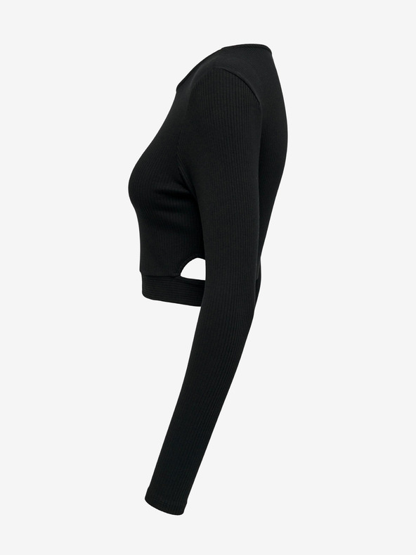 ONLY Černé dámské tričko s průstřihy ONLY Nikita