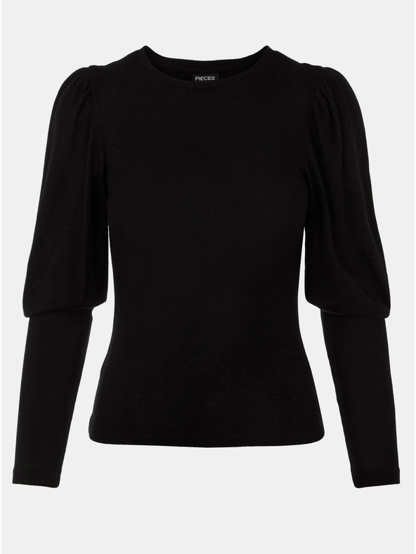 Pieces Černé tričko Pieces Monice