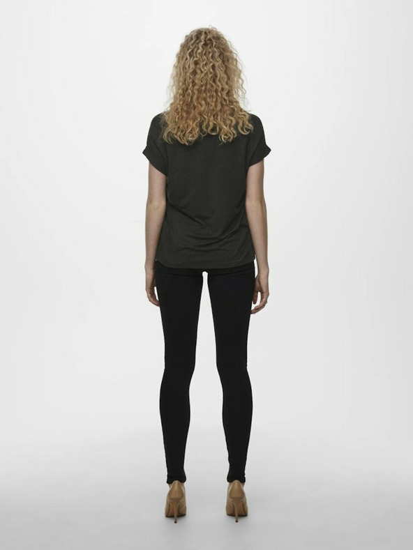 ONLY Tmavě šedé dámské tričko ONLY