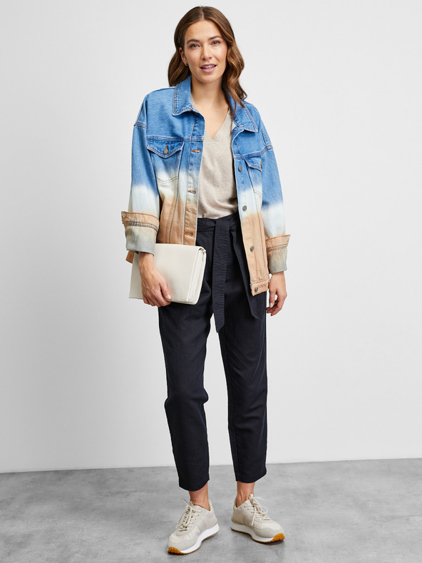 ZOOT.lab Béžové lněné tričko METROOPOLIS by ZOOT.lab Oprah