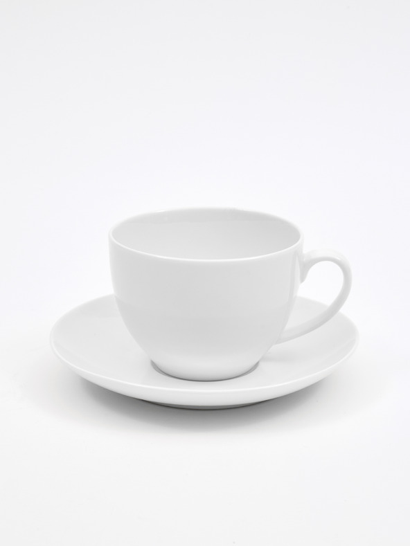 Maxwell & Williams Bílý porcelánový šálek s podšálkem Maxwell & Williams