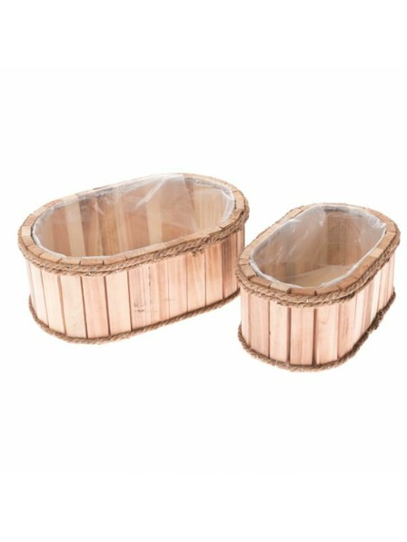 Casa de Engel Dřevěný obal na květináč s PVC - sada 2ks, 0/16