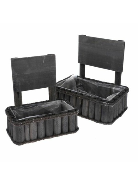 Casa de Engel Dřevěný obal na květináč s PVC - sada 2ks, 0/8
