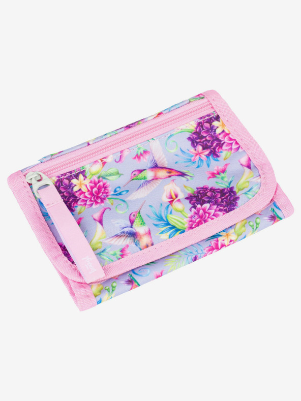 BAAGL  Fialová peněženka na krk Baagl Kolibřík