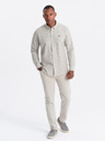 Ombre Clothing Pánská bavlněná košile REGULAR FIT s jemnými proužky  Ombre Clothing