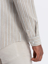Ombre Clothing Pánská bavlněná košile REGULAR FIT s jemnými proužky  Ombre Clothing