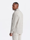 Ombre Clothing Pánská bavlněná košile REGULAR FIT s jemnými proužky  Ombre Clothing