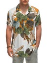 Ombre Clothing Pánská viskózová vzorovaná košile s krátkým rukávem OM-SHPS-0113 Ombre Clothing bílá