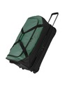 Travelite Cestovní taška Travelite Basics Wheeled Duffle exp. Black/green