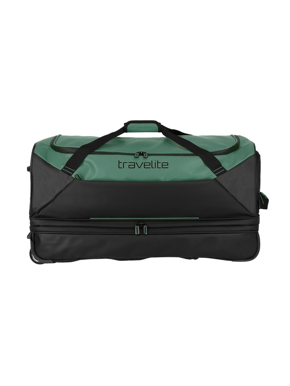 Travelite Cestovní taška Travelite Basics Wheeled Duffle exp. Black/green