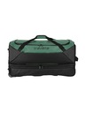 Travelite Cestovní taška Travelite Basics Wheeled Duffle exp. Black/green