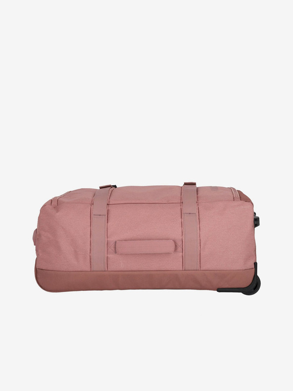 Travelite Růžová cestovní taška Travelite Kick Off Wheeled Duffle L Rosé