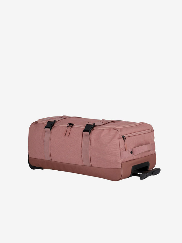 Travelite Růžová cestovní taška Travelite Kick Off Wheeled Duffle L Rosé