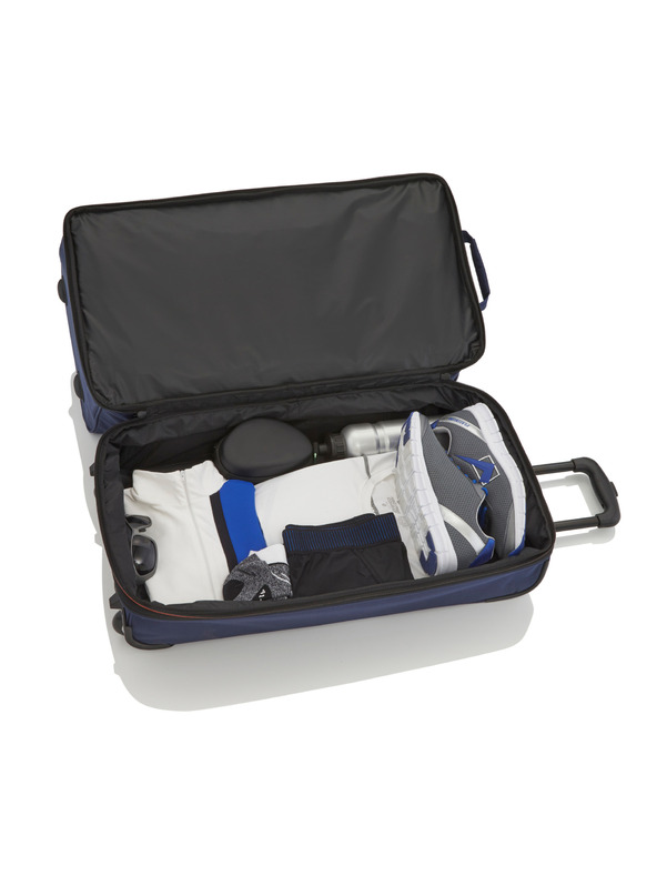 Travelite Cestovní taška Travelite Basics Wheeled duffle L Navy/orange