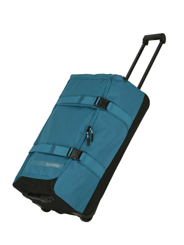 Travelite Cestovní taška Travelite Kick Off Wheeled Duffle L - petrolejová