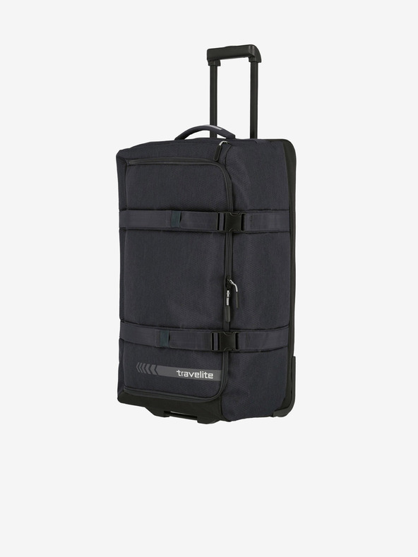 Travelite Šedá cestovní taška Travelite Kick Off Wheeled Duffle L Anthracite