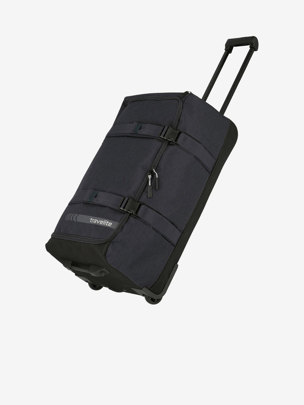 Travelite Šedá cestovní taška Travelite Kick Off Wheeled Duffle L Anthracite