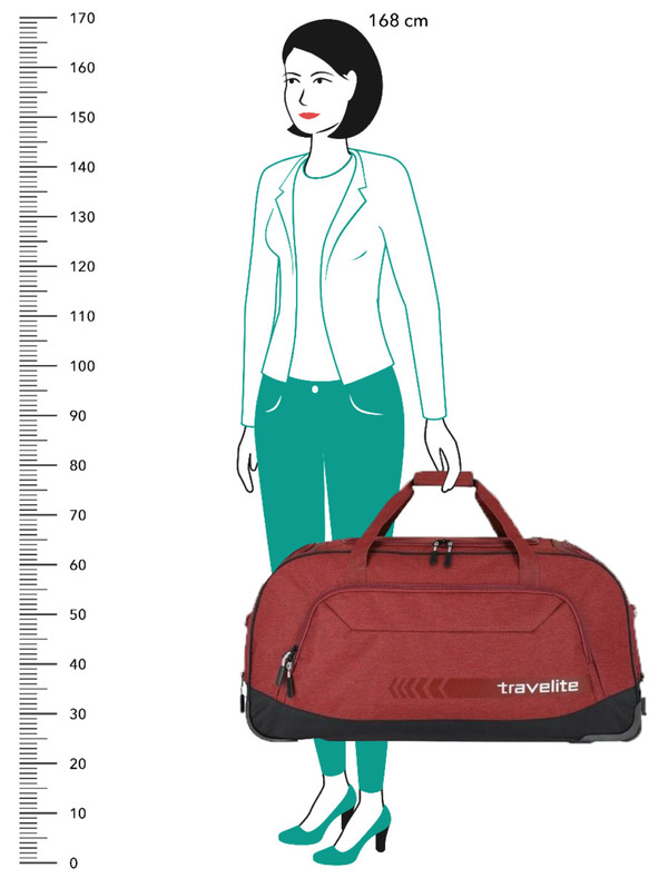 Travelite Cestovní taška Travelite Kick Off Wheeled Duffle Red