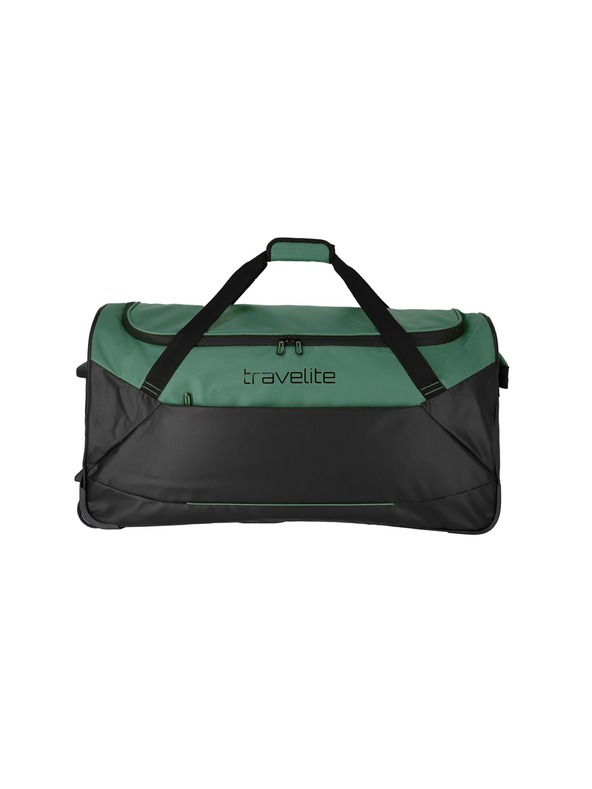 Travelite Cestovní taška Travelite Basics Trolley Travel Bag Black/green