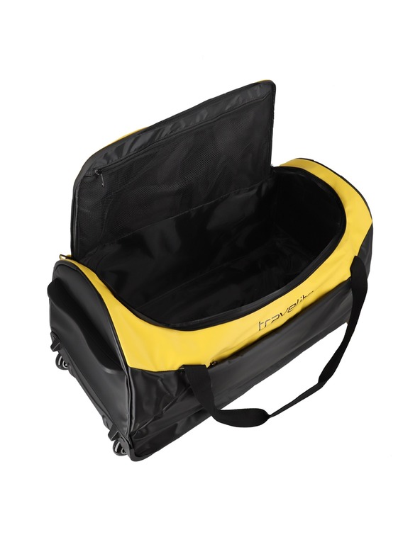 Travelite Cestovní taška Travelite Basics Trolley Travel Bag Black/yellow