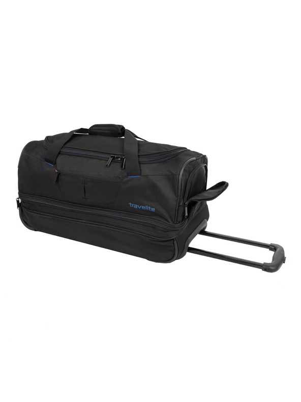 Travelite Cestovní taška Travelite Basics Wheeled duffle S Black/blue