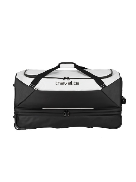 Travelite Cestovní taška Travelite Basics Wheeled Duffle exp. Black/white
