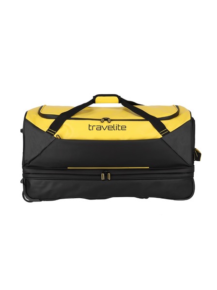Travelite Cestovní taška Travelite Basics Wheeled Duffle exp. Black/yellow