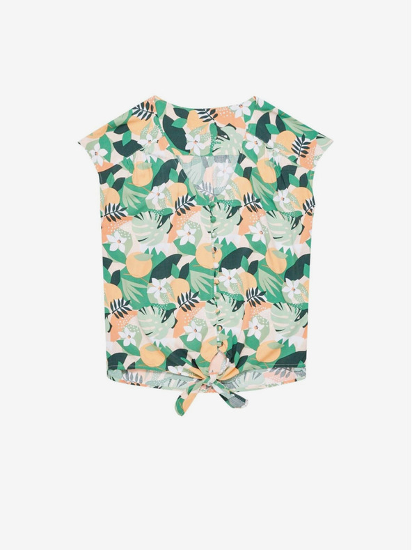 Moodo Zelená dámská vzorovaná košile Moodo