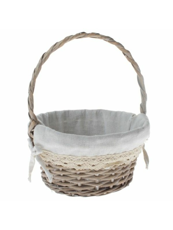 Casa de Engel Proutěný košík s látkou, 0/24