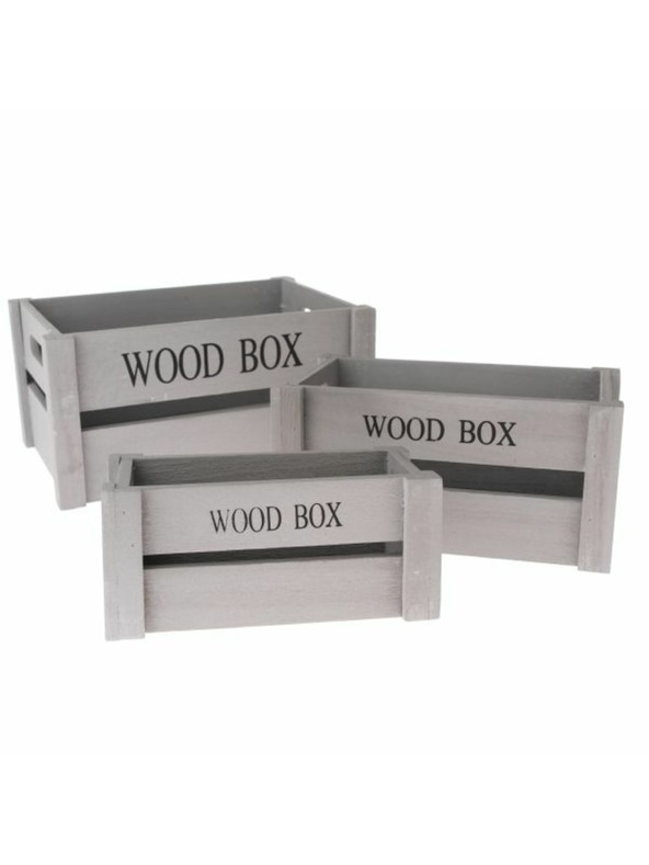 Casa de Engel Dřevěná přepravka - sada 3ks, 0/12