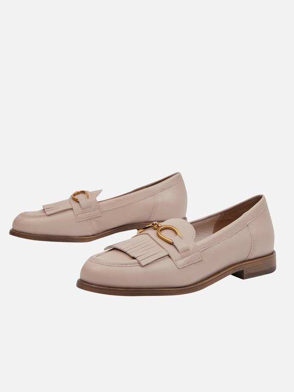 Geox Béžové dámské mokasíny Prometya