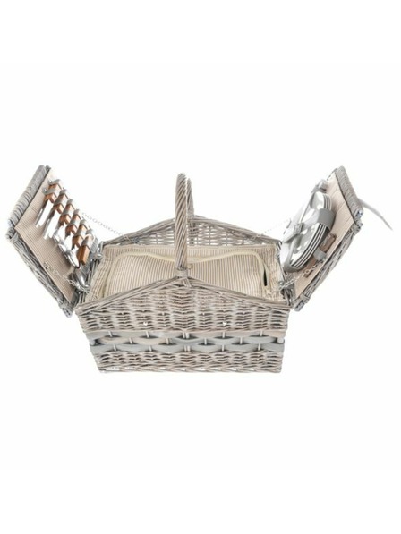 Casa de Engel Proutěný piknikový koš pro 4 osoby - termobox, 0/2