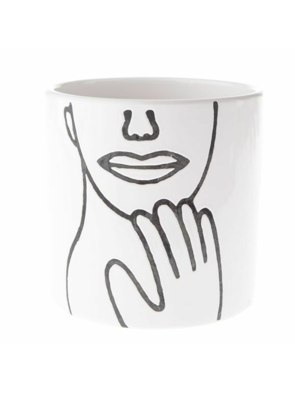 Casa de Engel Keramický obal na květináč s obličejem, 3/36