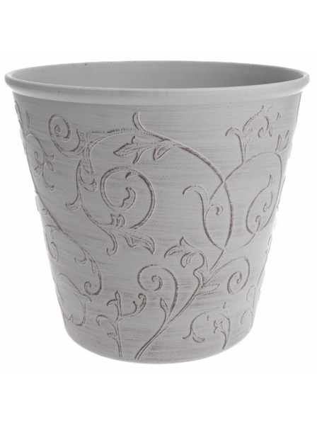 Casa de Engel Obal na květináč - Eko plast, bílý floral, 0/24