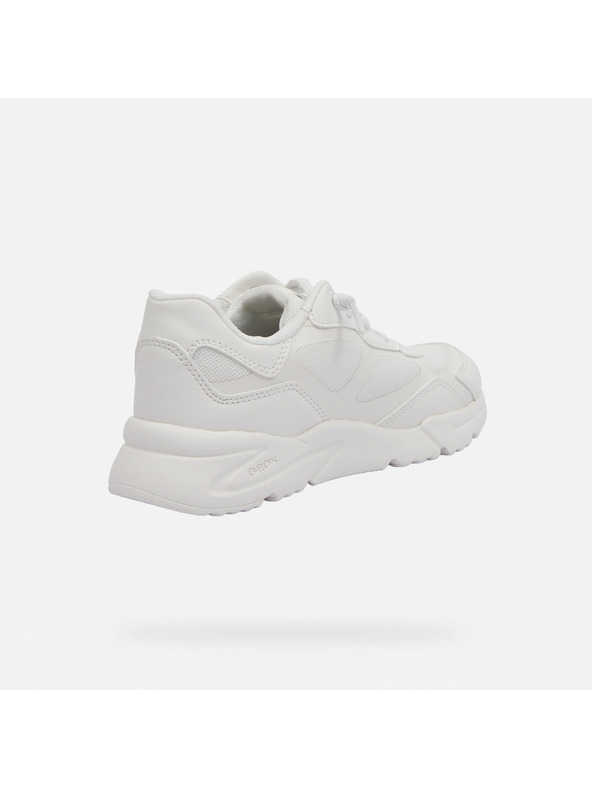 Geox Bílé dívčí tenisky Geox Loftus