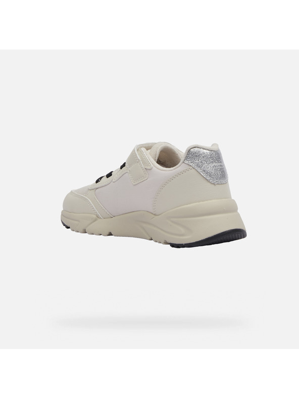 Geox Bílé dívčí tenisky Geox Loftus