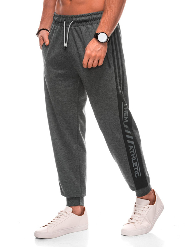 Edoti Pánské tepláky 1506P - šedé OTHER