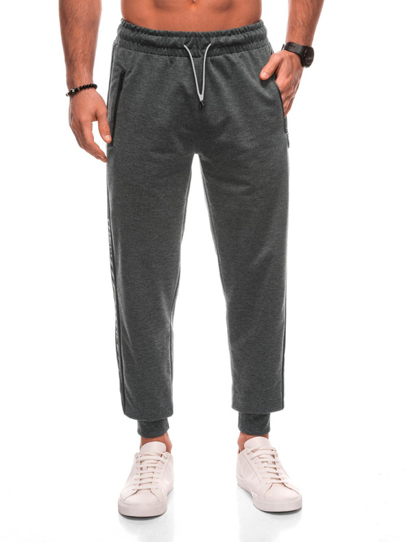 Edoti Pánské tepláky 1506P - šedé OTHER